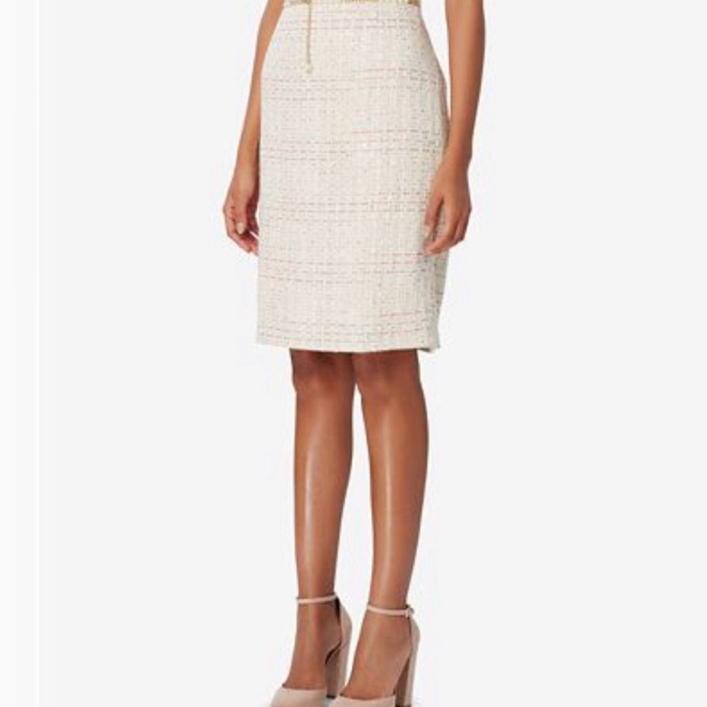 Tahari ASL Cream Pencil Skirt nwt sz6